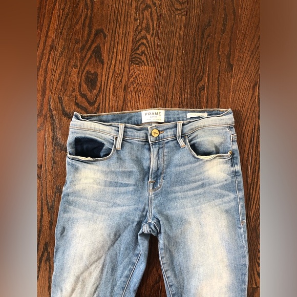 FRAME Women’s 27 Le Skinny de Jeanne Crop in Benton wash - VGUC!! - Picture 5 of 13